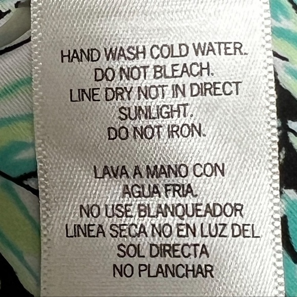 Tommy Bahama One-Piece Swimsuit Girls Size 12 One Shoulder Black Hibiscus Blooms - Picture 7 of 12